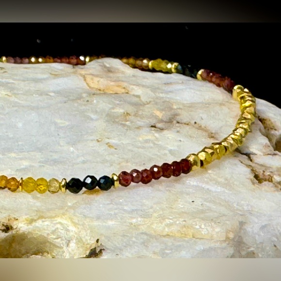 Tundra Sapphire and Vermeil Dainty Bracelet - Picture 4 of 13
